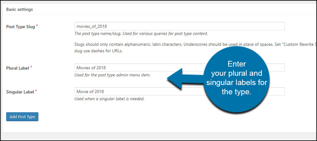 Post Type Info