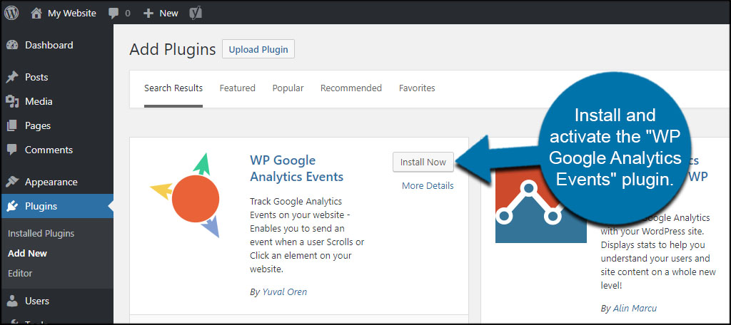 google analytics plugin wordpress