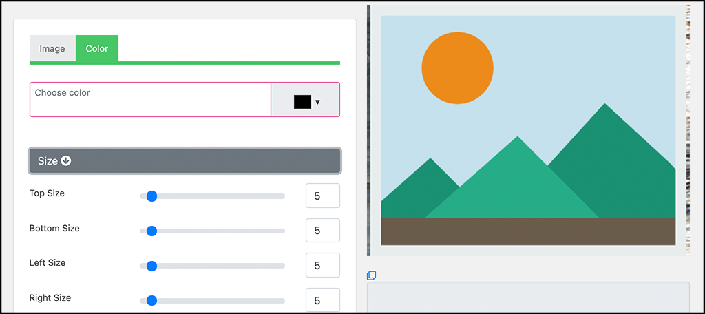 Pick colors and sizes for your image borders in WordPress