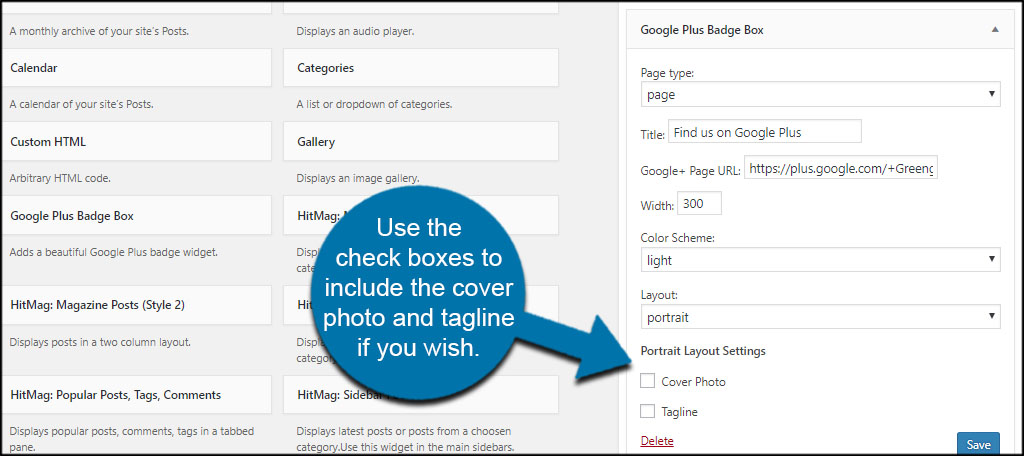 Layout Settings