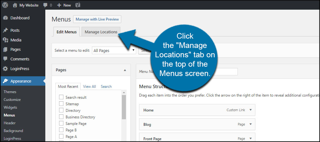 Manage Locations