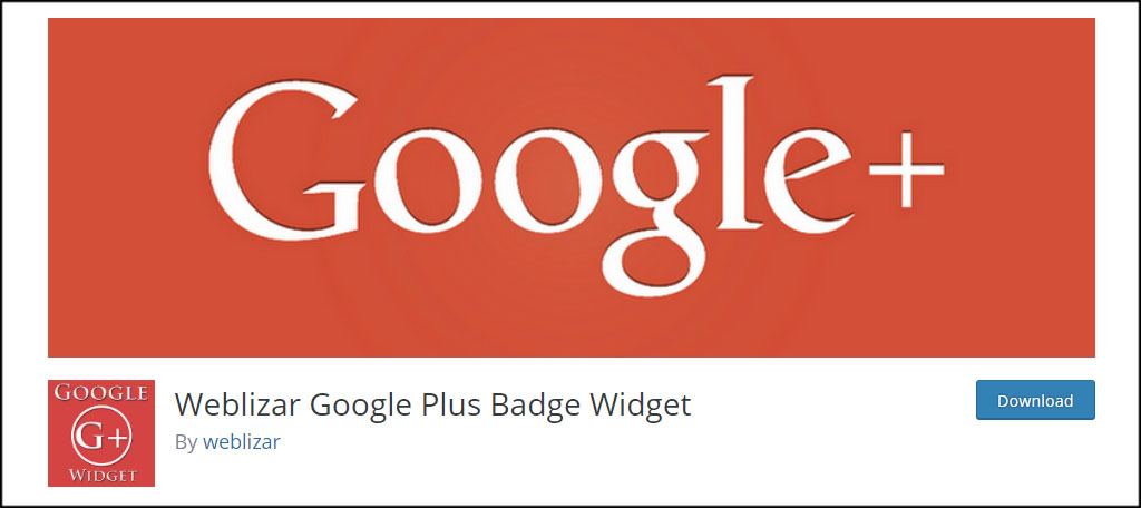 Weblizar Google Badge