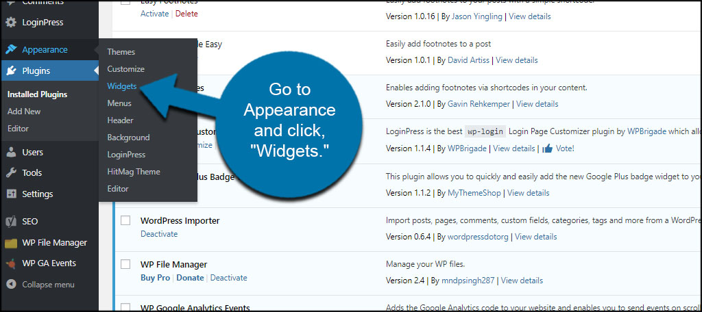 Widgets