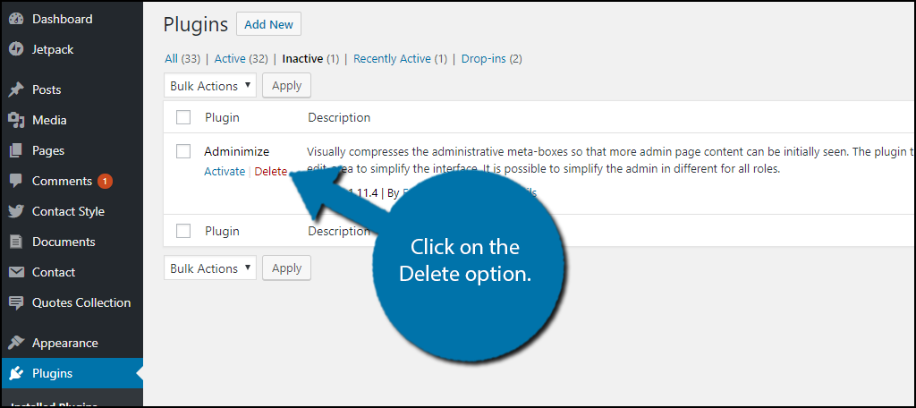 Remove Plugins How to Uninstall a Plugin the Right Way - GreenGeeks