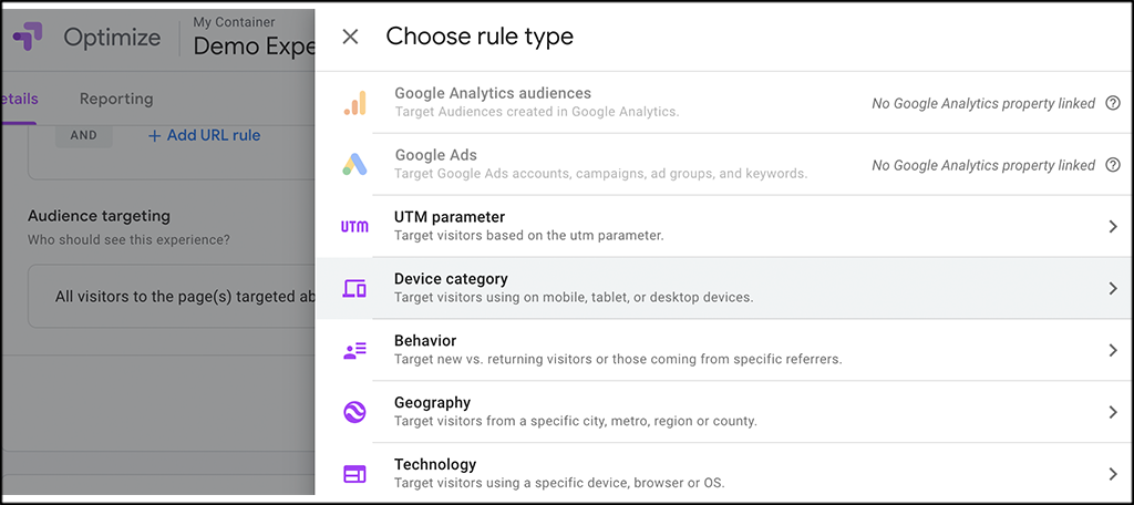 Customize audience targeting and rules