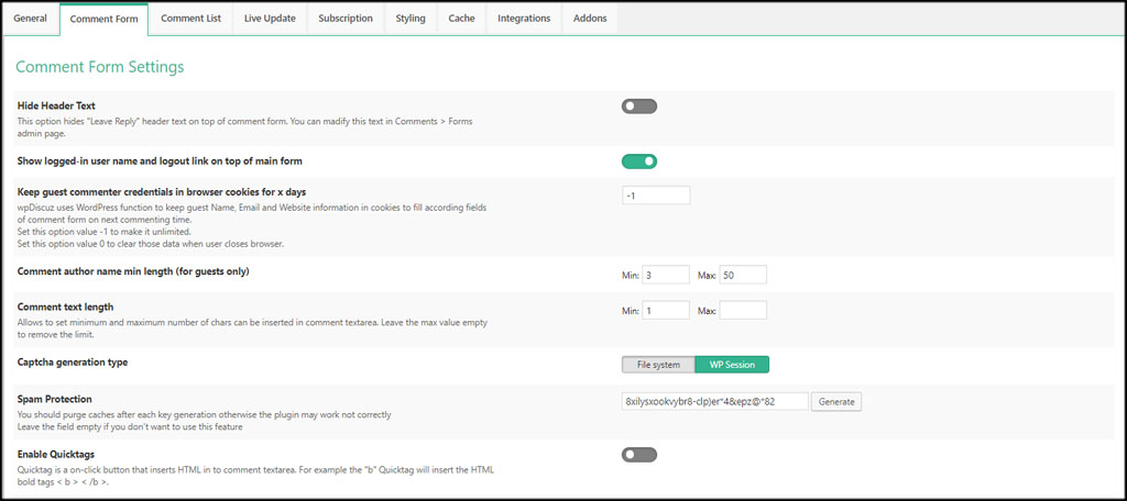 Comment Form