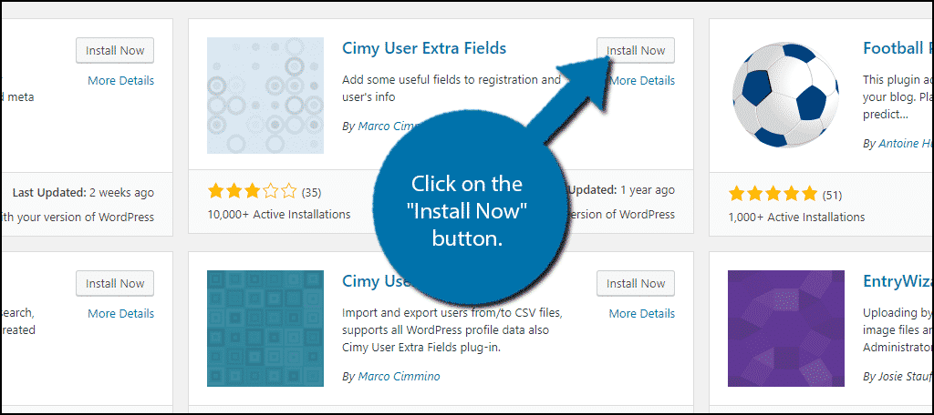 Click on the "Install Now" button.