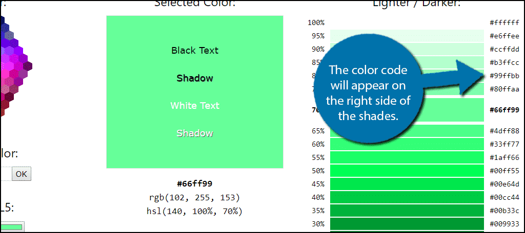 Find your color code.