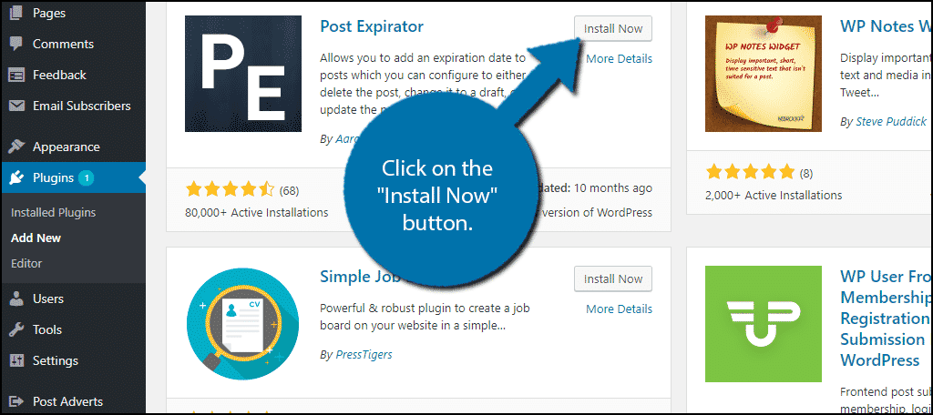 Click on the "Install Now" button.
