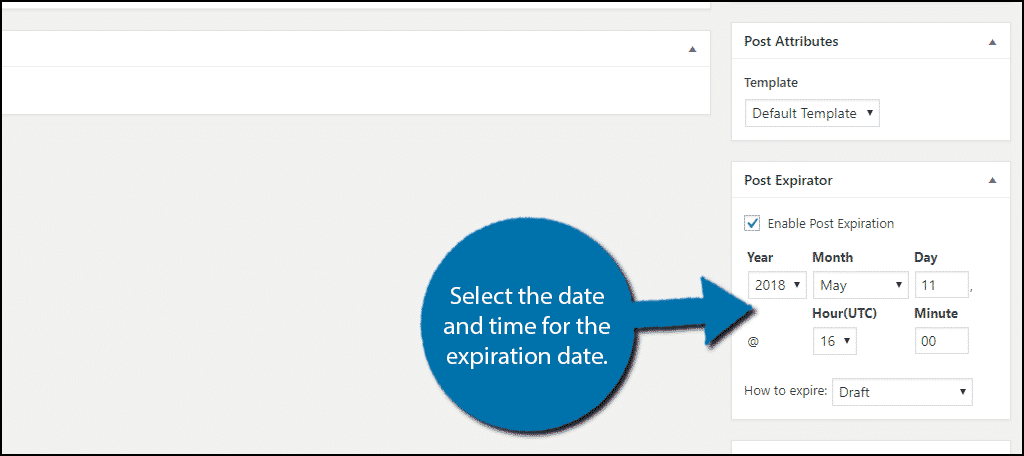 Select the date and time.