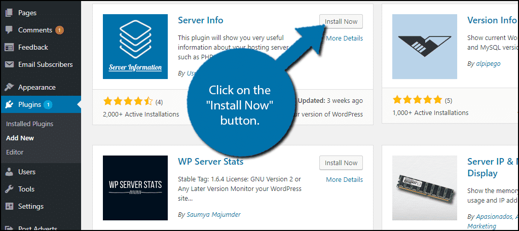 Click on the "Install Now" button.