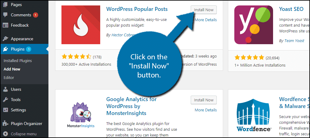 Click on the "Install Now" button.