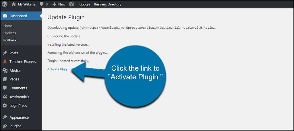 Activate Plugin