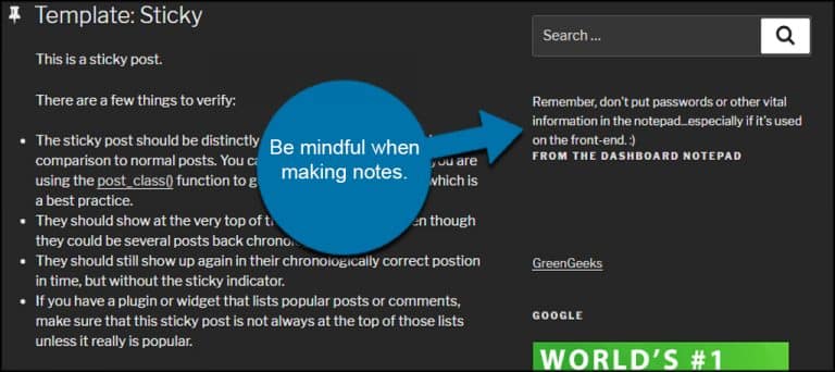 How to Create User Notes in the WordPress Dashboard - GreenGeeks