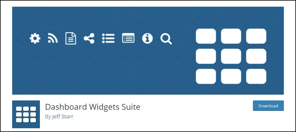 Dashboard Widgets Suite