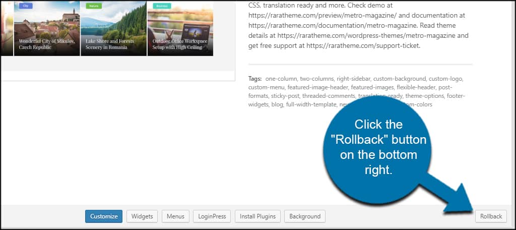 Rollback Theme