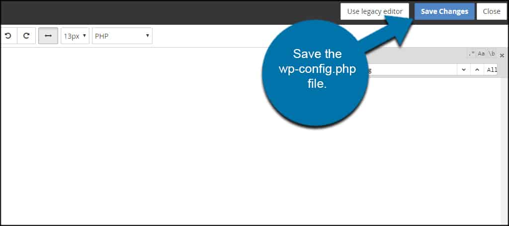 Save WPConfig