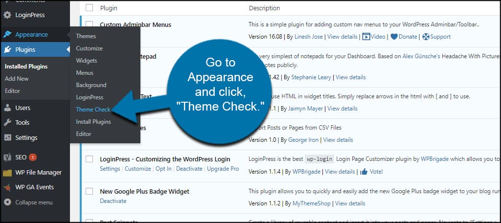 WordPress Theme Check