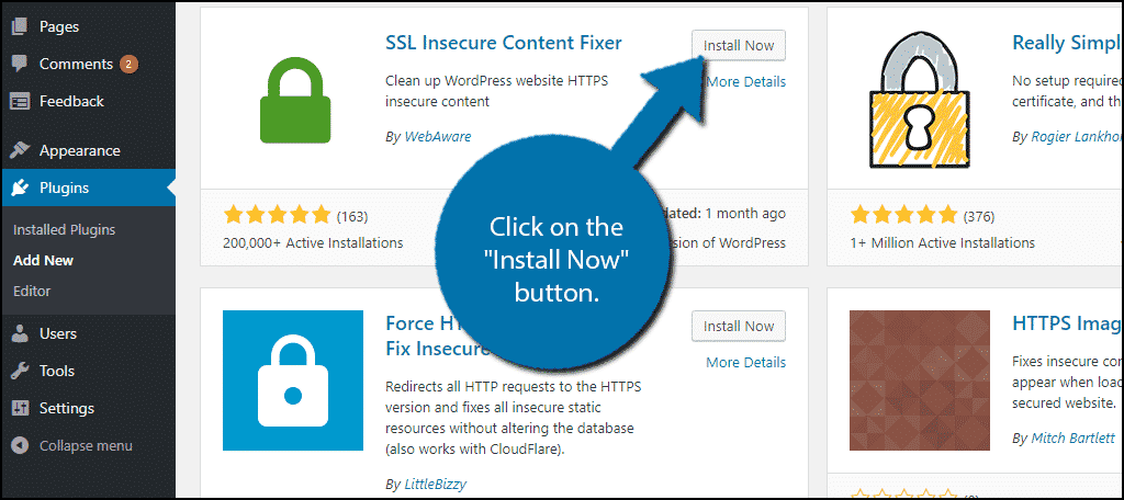 Install the SSL Insecure Content Fixer plugin to fix the mixed content error in WordPress