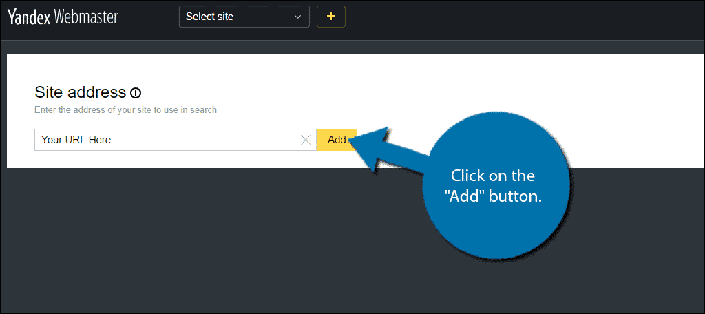 Click on the "Add" button.