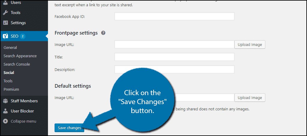 Haga clic en el botón "Guardar cambios".