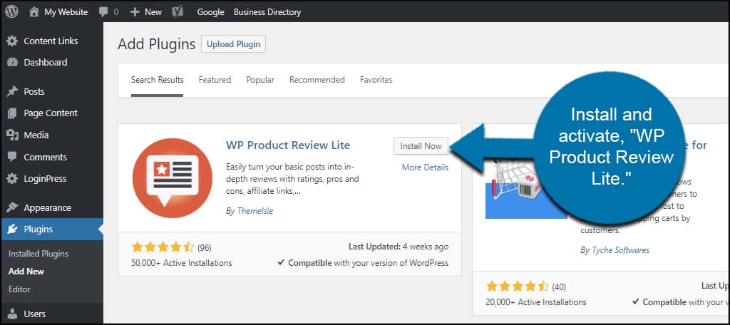 WP Product Review Lite