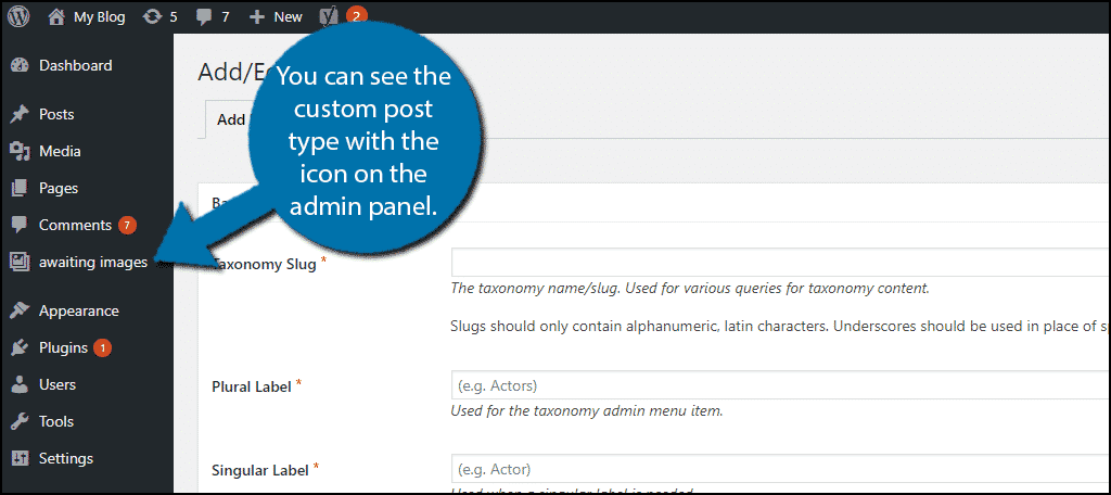 How to Insert Custom Icons for Custom Post Types in WordPress - GreenGeeks