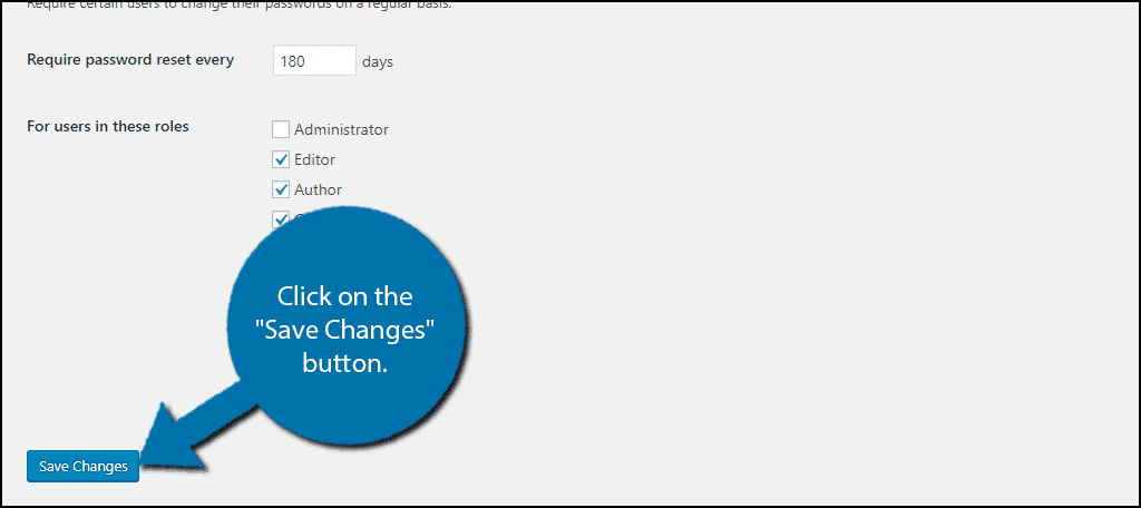 Haga clic en el botón "Guardar cambios".