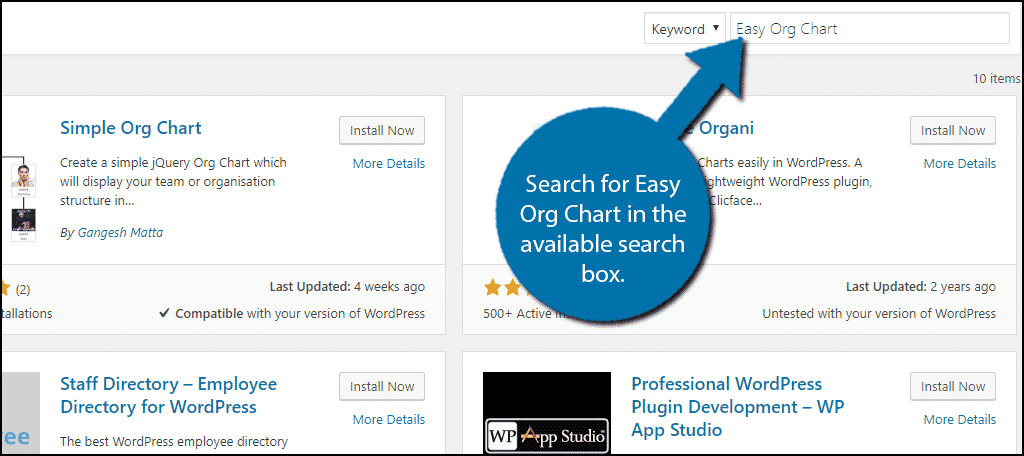 Easy Org Chart Wordpress