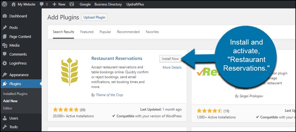 Restaurant Reservations