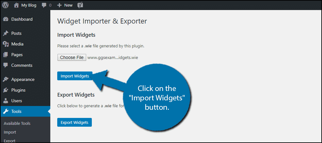 Import Widgets