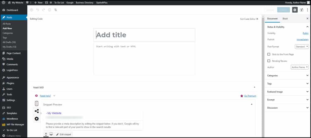 Gutenberg Block Editor
