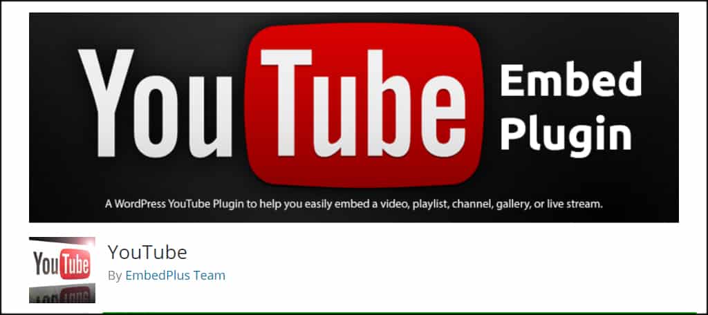 YouTube Embed Plugin