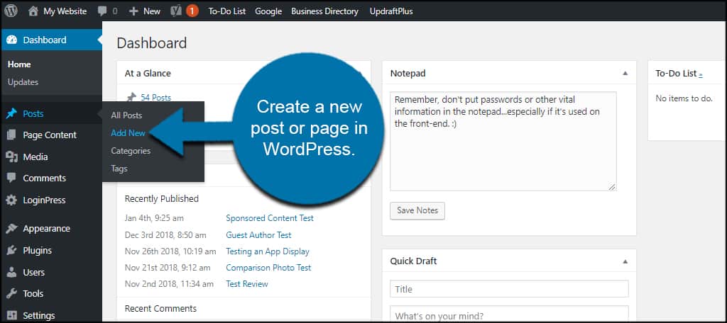 How to Create a Post in WordPress