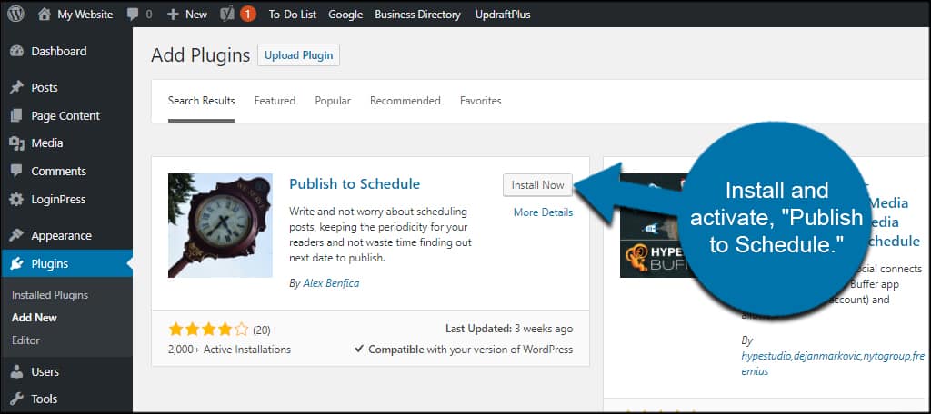 Publish To Schedule