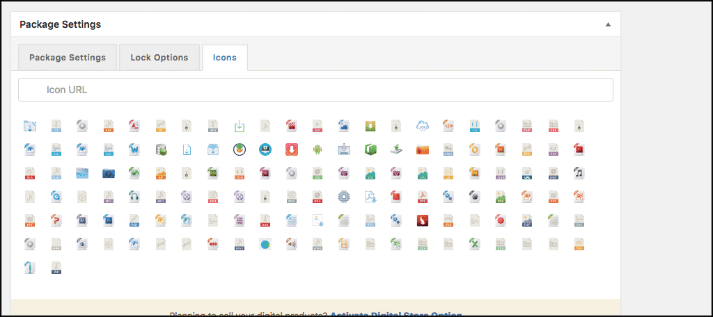 Wordpress download manager icons