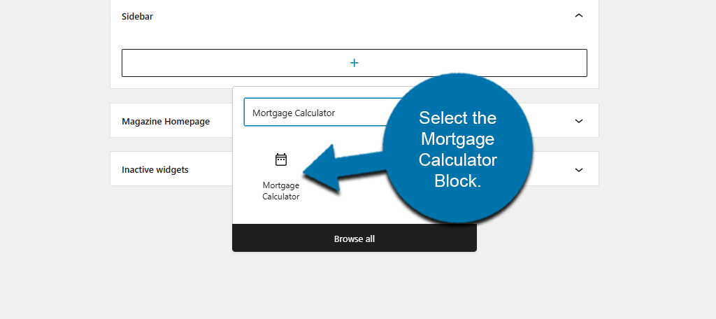 Mortgage Calculator Block