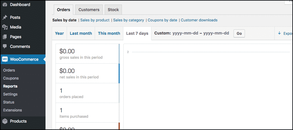 View your woocommerce reports by categories and manage file downloads WooCommerce 