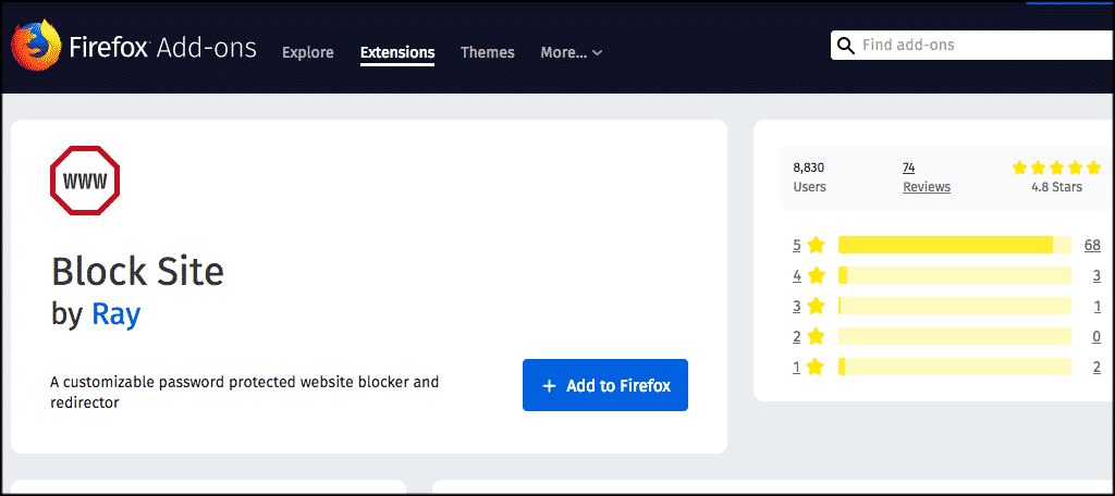 Click on the blue add to firefox button