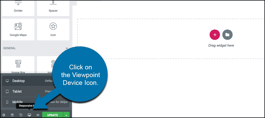 Click on the viewpoint device icon