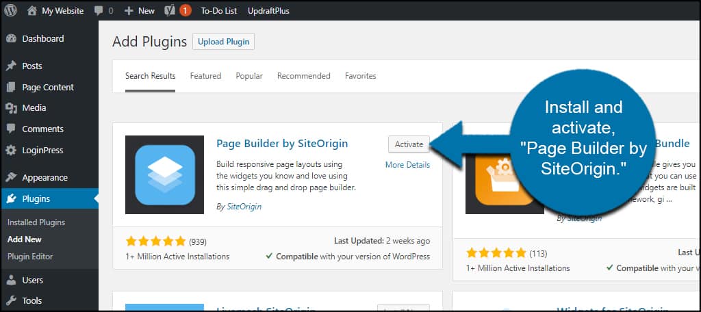 Install Page Builder