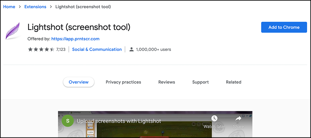 Lightshot Chrome Extension