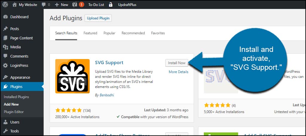 SVG Support WordPress