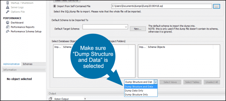 How to Restore a MySQL Database From a Backup With MySQL Workbench ... image.