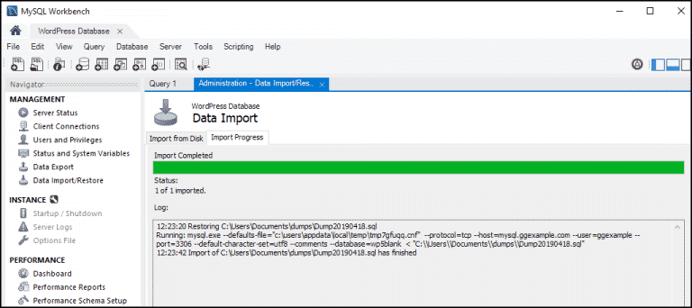 How to Restore a MySQL Database From a Backup With MySQL Workbench ...