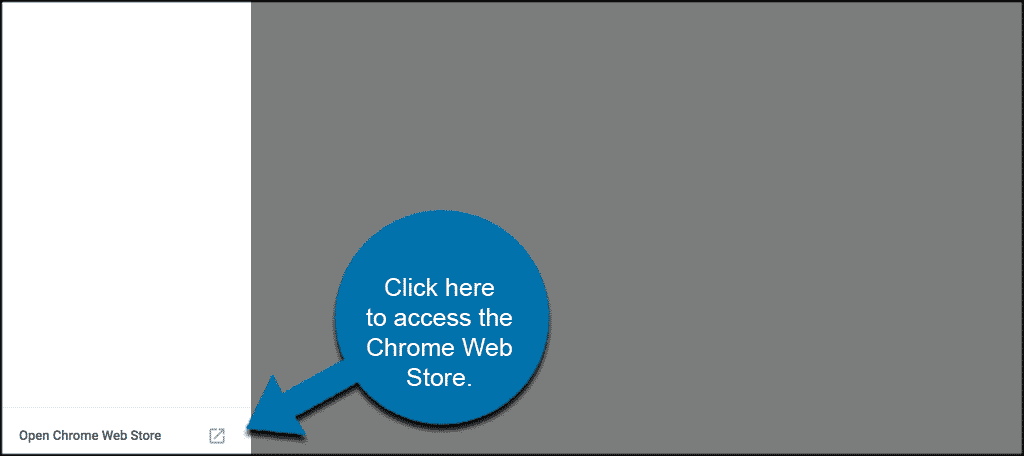 Click here to access the chrome web store