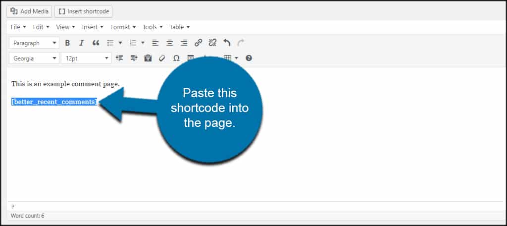 Paste Shortcode