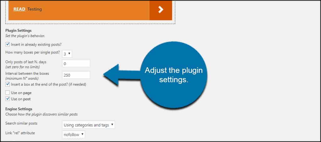 Plugin Settings