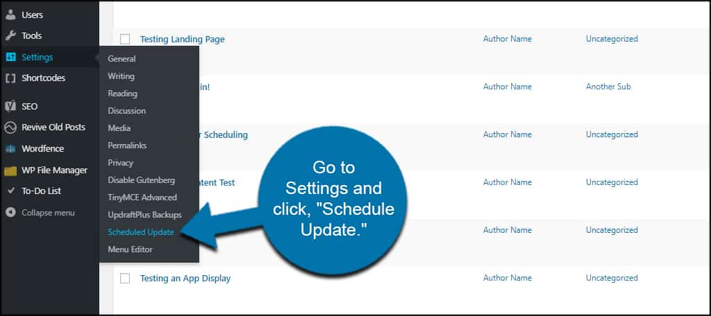 How to Schedule an Automatic Content Update in WordPress - GreenGeeks