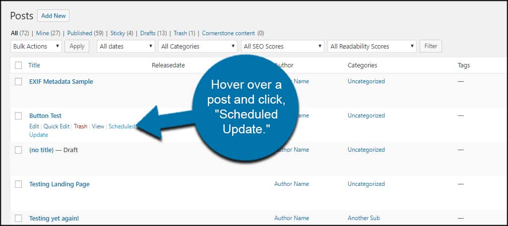 How to Schedule an Automatic Content Update in WordPress - GreenGeeks